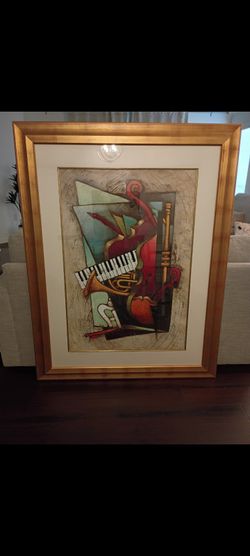 Babak Emanuel Mattini Mixed Media Large Painting Fine Art