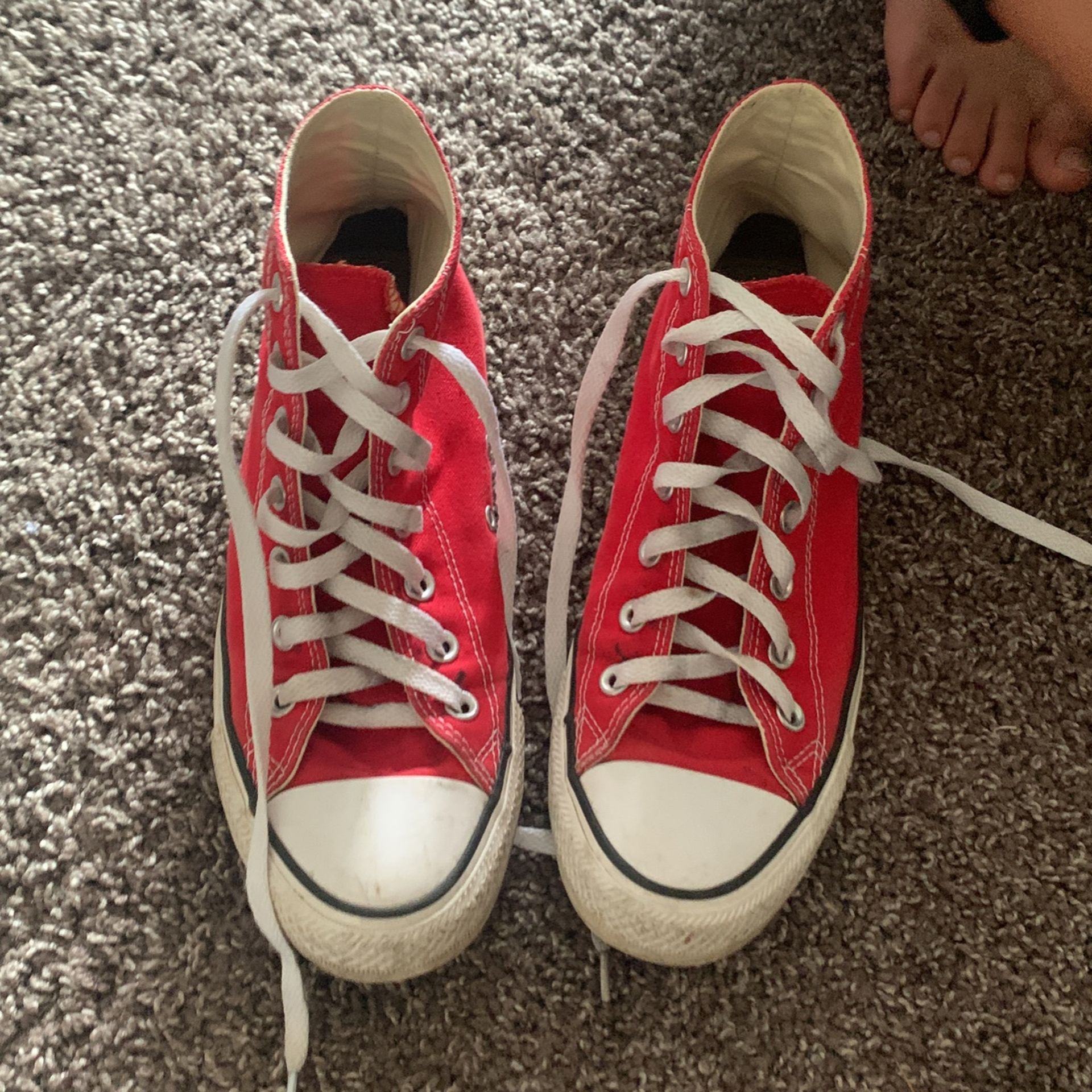 red converse very nice 