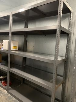 Heavy duty metal shelves