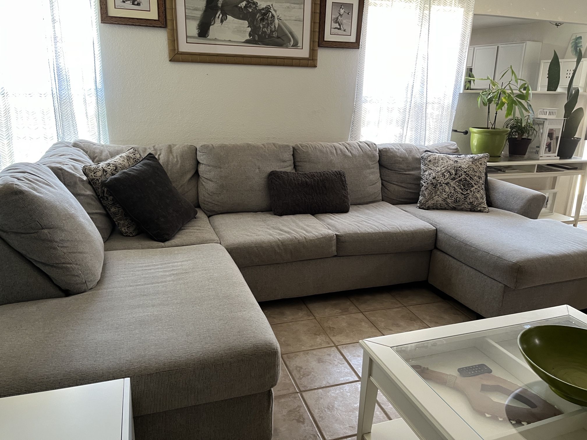 Double Chaise Living Room Couch