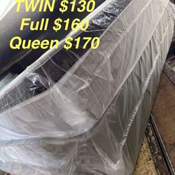 New Full Mattress And Box Spring $160 Delivery Available 
