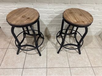 Wood and Metal Bar stools