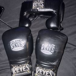 Cleto. Reyes Gloves 12 Oz  And Cheek Protection Headgear M 