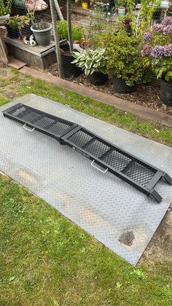 Haul Master Folding Steel Motorcycle Loading Ramp