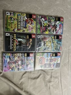 Nintendo Switch Games Splatoon / Bikini Bottom / Super Mario 3D ALL STAR / Super Mario Bros U Deluxe / Metroid Prime RE / Mario Kart 8 Deluxe