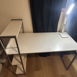 White Makeup Vanity Desk