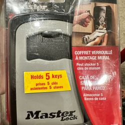 Master Lock Set Your Own combination Wall Mount Lock Box, 5 Key capacity, Black 5401ECق