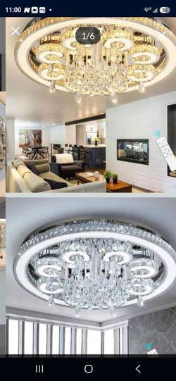 NEW EXQUISITE CHANDELIER SILVER