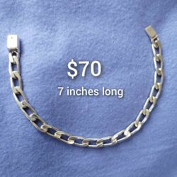 925 Sterling Silver Bracelets/Brasaletes De Plata 925 