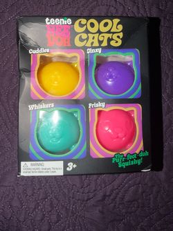 Teenie Nee Doh Cool Cats Squishy Toy Set