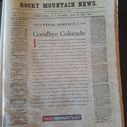 Last Edition Rocky Mountain News