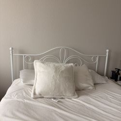 Queen White Bed FRAME only 