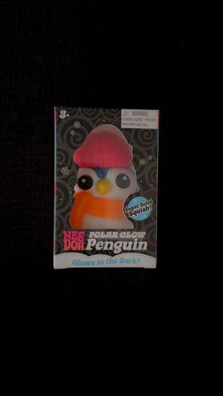 Nee Doh Polar Glow Penguin Squish Toy