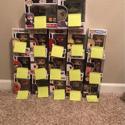 FUNKO POPS EACH SOLD FOR DIFFERENT PRICES
