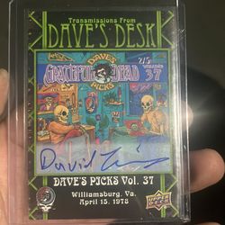 David Lemieux from Grateful Dead autograph