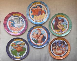 COMPLETE 1997 Disney Hercules McDonald’s Plate Set - 6 Plates