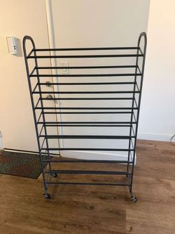 Rolling Shoe Rack