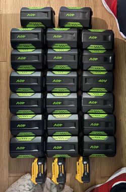 Ryobi 40V and DeWalt 20V 7.5ah Lithium Ion replacement Batteries