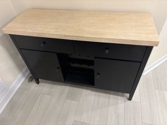 Buffet cabinet with wine rack