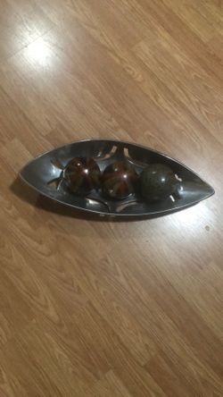 silver-colored decoration