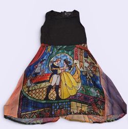 Large Size 12/14 Disney Hot Topic Beauty & Beast Stained Glass Dress
