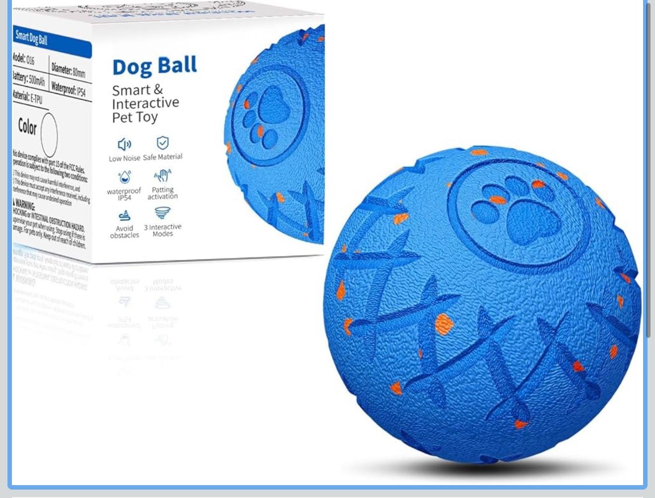 New Interactive Dog Ball, Automatic Moving, Bouncing and Rotating