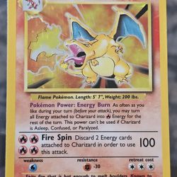 Pokemon Trading Card Base Set Holo Charizard