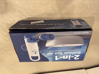 SpaJet 2-in-1 Bathtub Spa Jet SJ01A Portable Jet Stream & Bubble Massage System Suction Cup Bath Spa