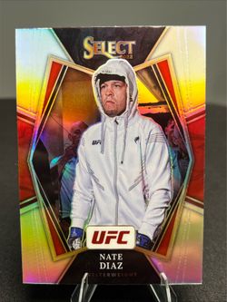 2022 Panini Select UFC - Premier Level Nate Diaz #102 Silver Prizm