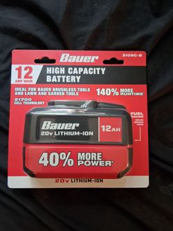 Bauer High Capacity Battery