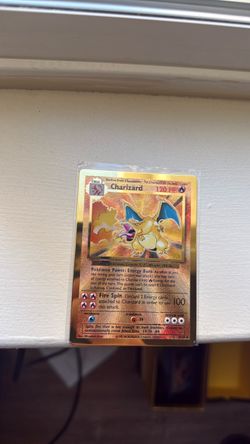Charizard metal card