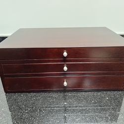 Solid Wood Cherry Silverware Chest