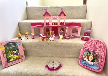 Kids Play Castle With Characters, Backpack, Book & Tiara ($35 For All)