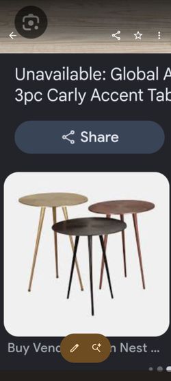Jofran 3pc nesting table set
