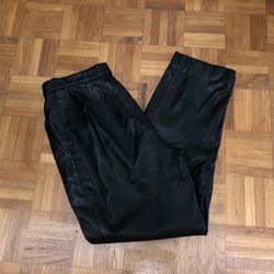 Genuine Leather Pants - Anne Klein