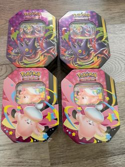 Mega Moonlight Tins Clefable and Gengar