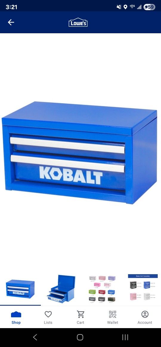 Kobalt Mini Tool Box (Blue)