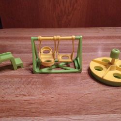 Vintage Fisher Price Little People Playground Set