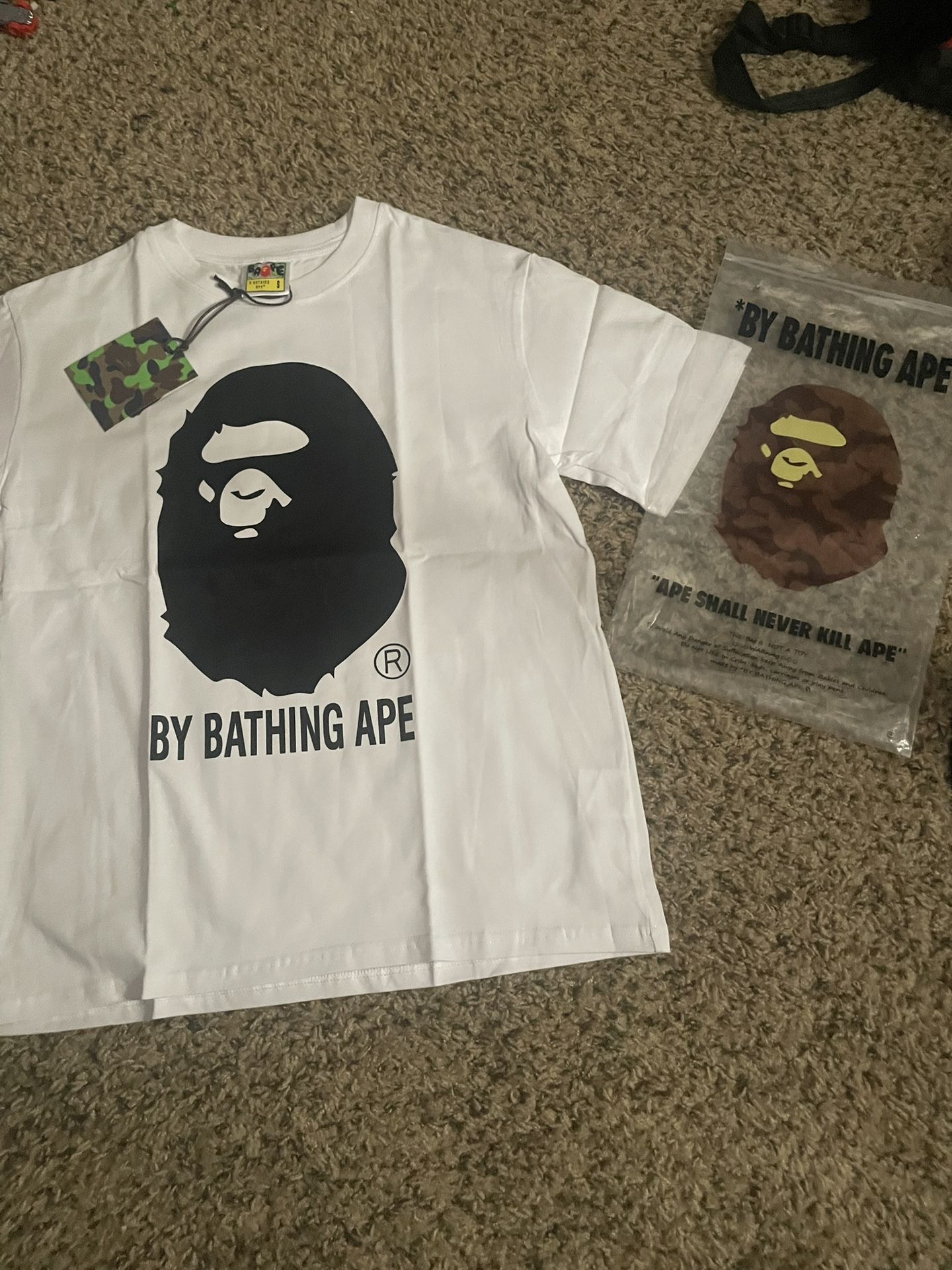 White and black Bape Tee