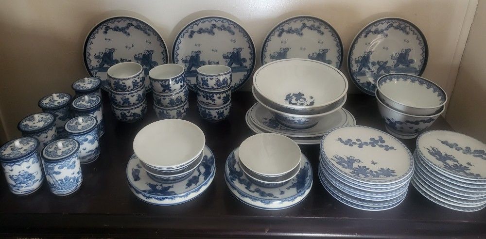 58 Set Of Blue & White Liberty China