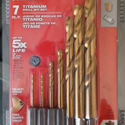 7 Pc. Milwaukee Red Helix Drill Bit Set