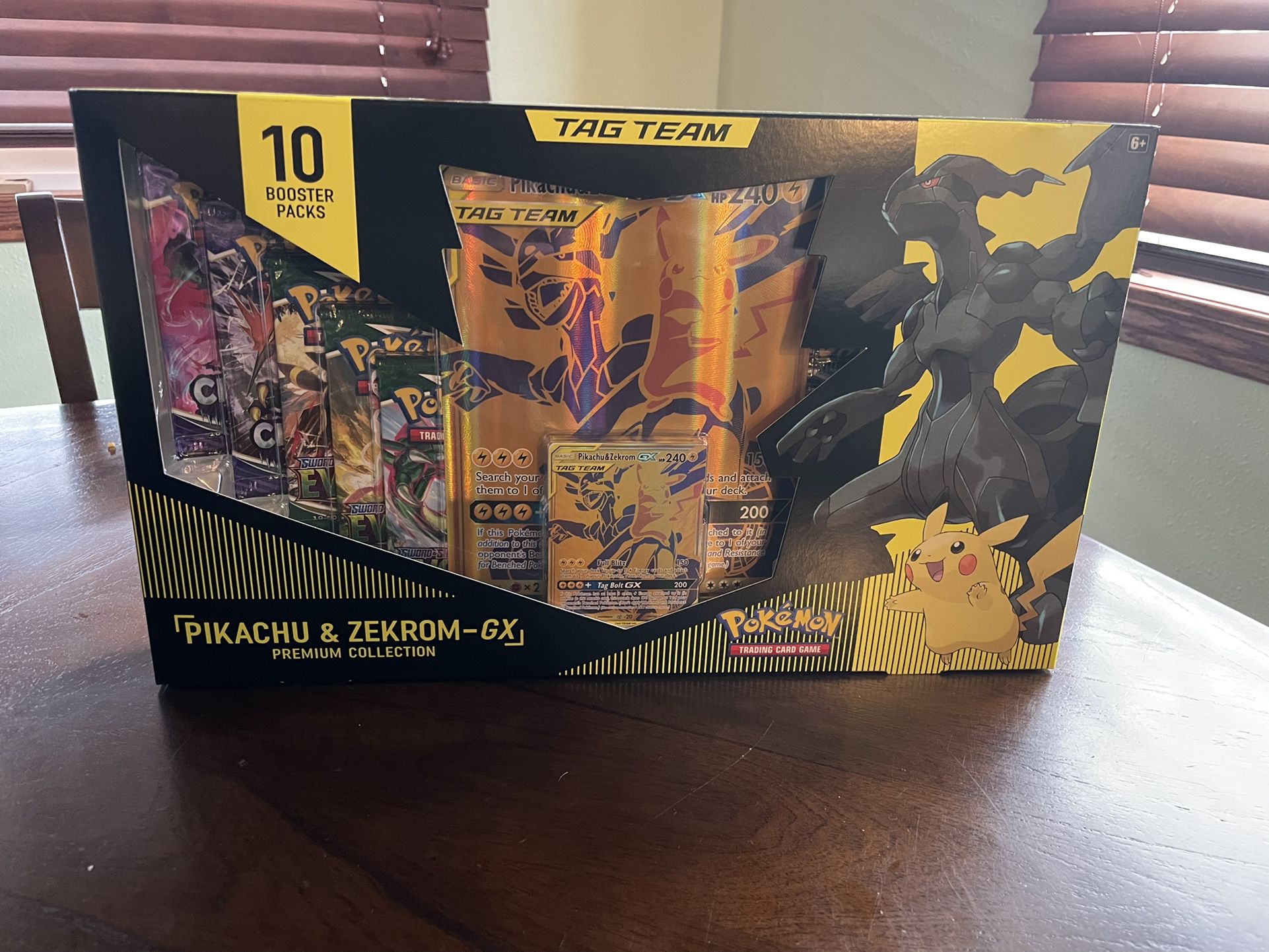 Brand New Pikachu And Zekrom Box