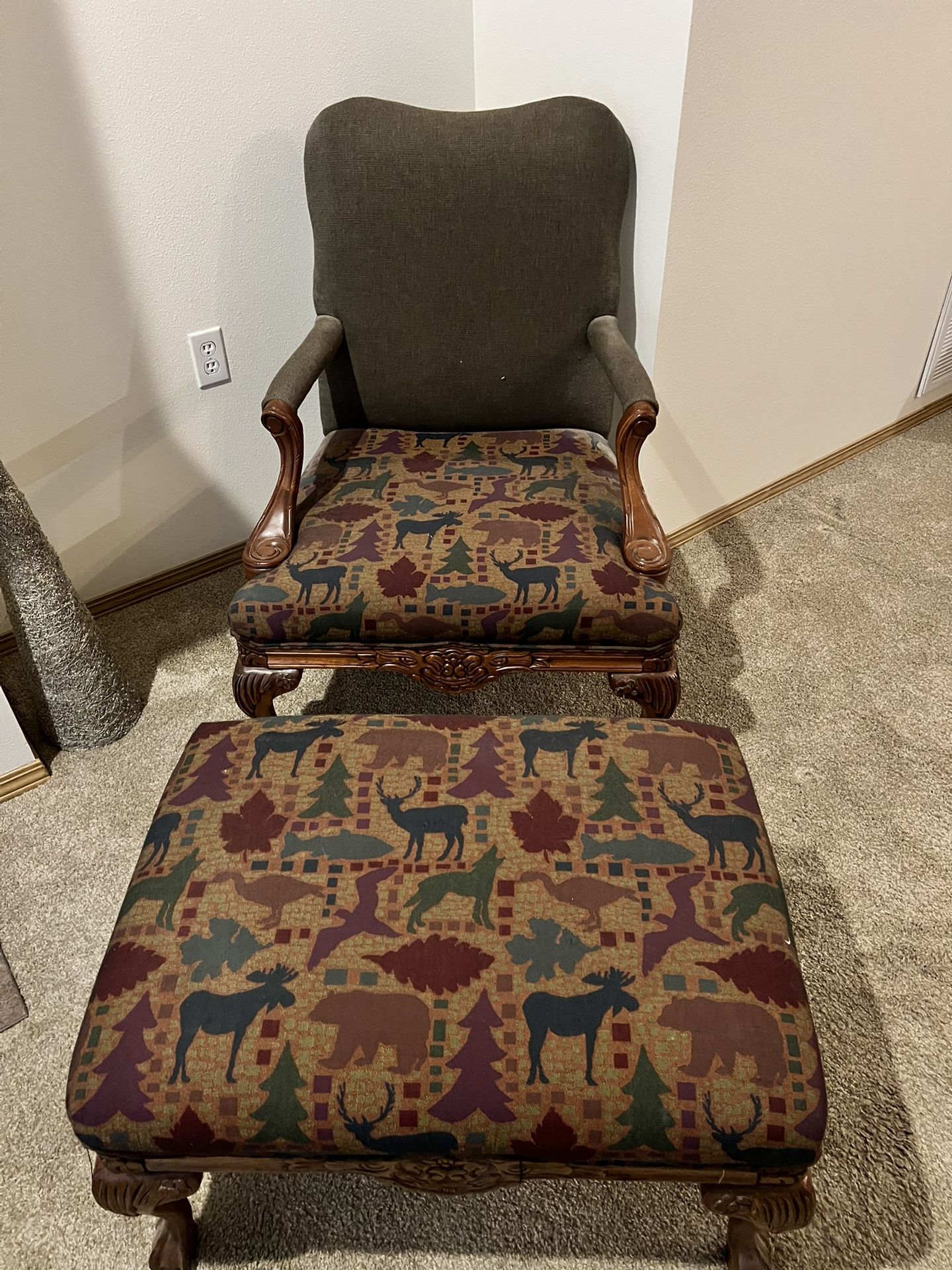 Chair & Ottoman