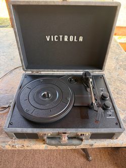 Victrola portable record player used 2 times.