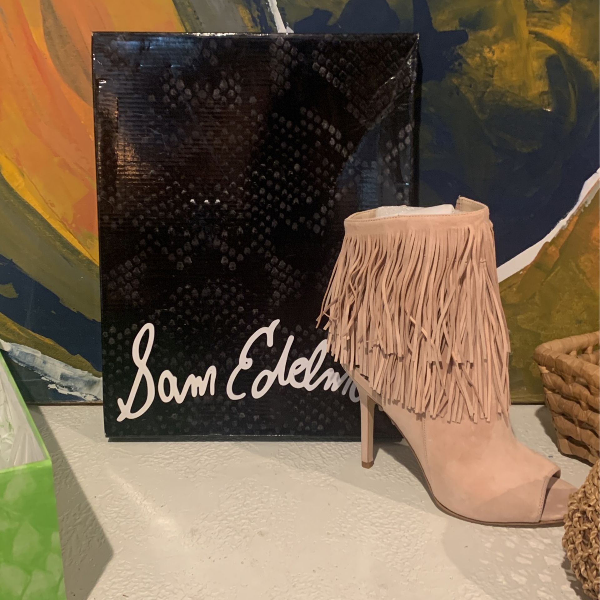 Sam edelman fringe heels online