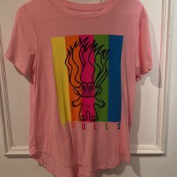 Troll Doll & T Shirt  Size Large 