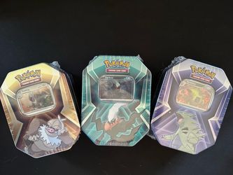 Sealed Pokemon Tins Set