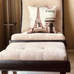 Chair & Ottoman are very comfortable 