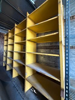 Heavy duty metal shelving