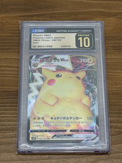 Pikachu VMAX CGC Pristine 10 Japanese Holo Card